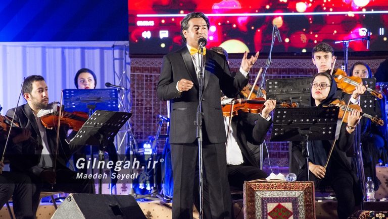 First violinist at Homay's Concert in Rasht city