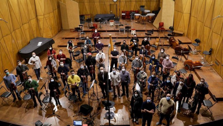 Violin I in Recording the music of the movie without everything by Iran National Orchestra