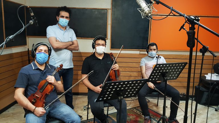 Violin player in Recording of Ahmed Moghdisizadeh's Project
