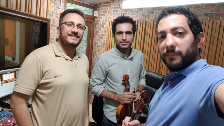 بهراد سوخکیان در ضبط کار احمد مقدسی زاده