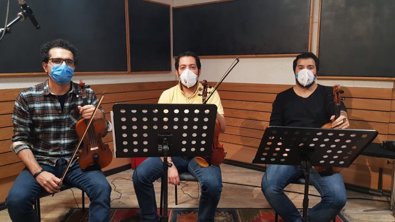 بهراد سوخکیان در ضبط کار احمد مقدسی زاده
